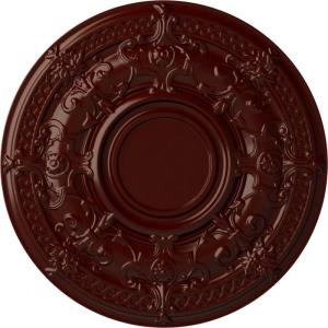 image33 78OD x 1 38P Dauphine Ceiling Medallion Fits Canopies up to 13 14HandPainted Brushed Mahogany