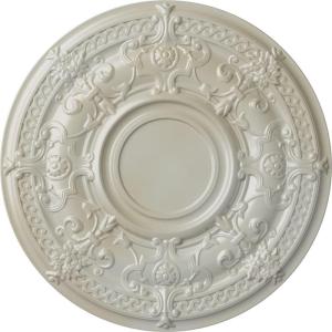 image33 78OD x 1 38P Dauphine Ceiling Medallion Fits Canopies up to 13 14HandPainted Flash Blue