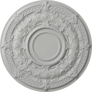 image33 78OD x 1 38P Dauphine Ceiling Medallion Fits Canopies up to 13 14HandPainted Frost