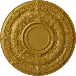 image33 78OD x 1 38P Dauphine Ceiling Medallion Fits Canopies up to 13 14HandPainted Pharaohs Gold