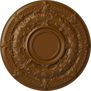 image33 78OD x 1 38P Dauphine Ceiling Medallion Fits Canopies up to 13 14HandPainted Smokey Topaz