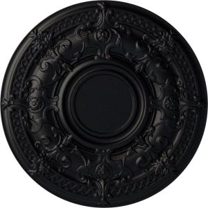 image33 78OD x 1 38P Dauphine Ceiling Medallion Fits Canopies up to 13 14HandPainted Steel Gray