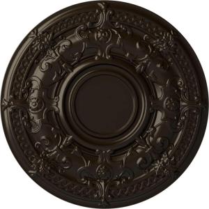 image33 78OD x 1 38P Dauphine Ceiling Medallion Fits Canopies up to 13 14HandPainted Stone Hearth