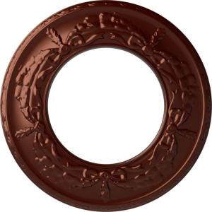 imageEkena Millwork 13 14OD x 7 18ID x 78P Salem Ceiling Medallion Fits Canopies up to 7 18Antique Copper Metallic Series