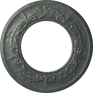imageEkena Millwork 13 14OD x 7 18ID x 78P Salem Ceiling Medallion Fits Canopies up to 7 18Athenian Green Crackle Flat Finish