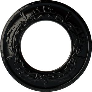 imageEkena Millwork 13 14OD x 7 18ID x 78P Salem Ceiling Medallion Fits Canopies up to 7 18Black Pearl Metallic Series