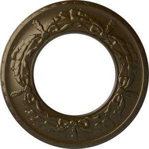 imageEkena Millwork 13 14OD x 7 18ID x 78P Salem Ceiling Medallion Fits Canopies up to 7 18Brass Metallic Series