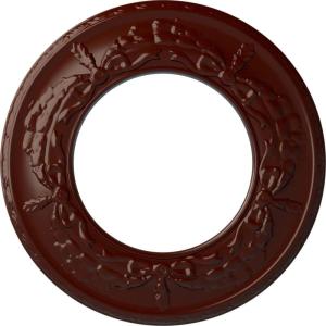 imageEkena Millwork 13 14OD x 7 18ID x 78P Salem Ceiling Medallion Fits Canopies up to 7 18Brushed Mahogany Flat Finish