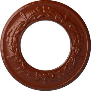 imageEkena Millwork 13 14OD x 7 18ID x 78P Salem Ceiling Medallion Fits Canopies up to 7 18Firebrick Flat Finish
