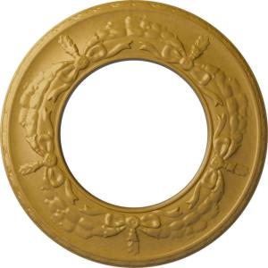 imageEkena Millwork 13 14OD x 7 18ID x 78P Salem Ceiling Medallion Fits Canopies up to 7 18Iridescent Gold Metallic Series