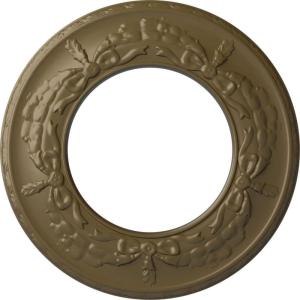 imageEkena Millwork 13 14OD x 7 18ID x 78P Salem Ceiling Medallion Fits Canopies up to 7 18Mississippi Mud Flat Finish