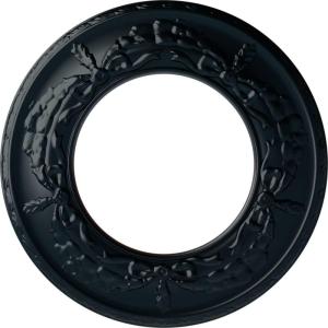 imageEkena Millwork 13 14OD x 7 18ID x 78P Salem Ceiling Medallion Fits Canopies up to 7 18Night Shade Flat Finish