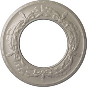 imageEkena Millwork 13 14OD x 7 18ID x 78P Salem Ceiling Medallion Fits Canopies up to 7 18Pearl White Metallic Series