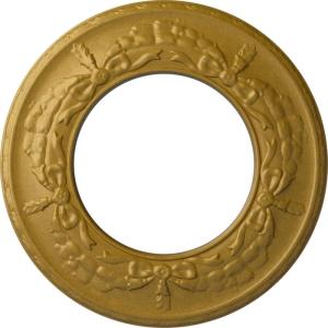 imageEkena Millwork 13 14OD x 7 18ID x 78P Salem Ceiling Medallion Fits Canopies up to 7 18Pharaohs Gold Metallic Series