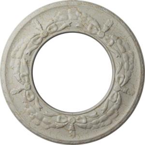 imageEkena Millwork 13 14OD x 7 18ID x 78P Salem Ceiling Medallion Fits Canopies up to 7 18Pot of Cream Crackle Flat Finish