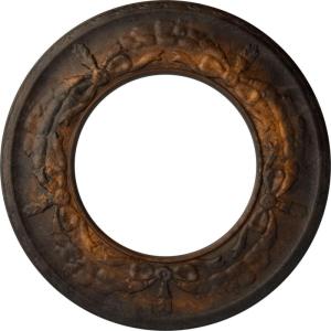 imageEkena Millwork 13 14OD x 7 18ID x 78P Salem Ceiling Medallion Fits Canopies up to 7 18Rust Metallic Series