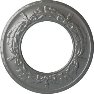 imageEkena Millwork 13 14OD x 7 18ID x 78P Salem Ceiling Medallion Fits Canopies up to 7 18Silver Metallic Series