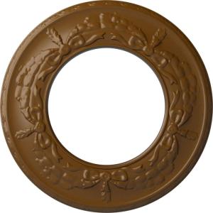 imageEkena Millwork 13 14OD x 7 18ID x 78P Salem Ceiling Medallion Fits Canopies up to 7 18Smokey Topaz Flat Finish