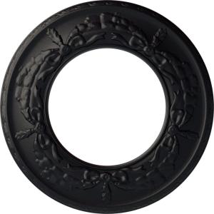 imageEkena Millwork 13 14OD x 7 18ID x 78P Salem Ceiling Medallion Fits Canopies up to 7 18Steel Gray Metallic Series