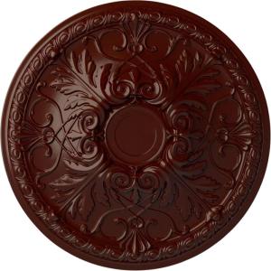 imageEkena Millwork 26OD x 3P Tristan Ceiling Medallion Fits Canopies up to 5 12Brushed Mahogany Flat Finish