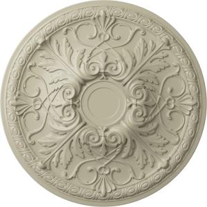 imageEkena Millwork 26OD x 3P Tristan Ceiling Medallion Fits Canopies up to 5 12Clear Yellow Flat Finish