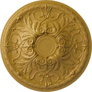 imageEkena Millwork 26OD x 3P Tristan Ceiling Medallion Fits Canopies up to 5 12Iridescent Gold Metallic Series