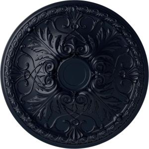 imageEkena Millwork 26OD x 3P Tristan Ceiling Medallion Fits Canopies up to 5 12Midnight Dream Flat Finish