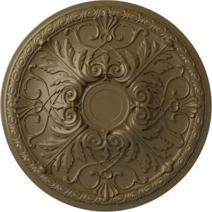 imageEkena Millwork 26OD x 3P Tristan Ceiling Medallion Fits Canopies up to 5 12Mississippi Mud Flat Finish