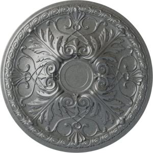imageEkena Millwork 26OD x 3P Tristan Ceiling Medallion Fits Canopies up to 5 12Platinum Metallic Series