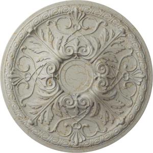 imageEkena Millwork 26OD x 3P Tristan Ceiling Medallion Fits Canopies up to 5 12Pot of Cream Crackle Flat Finish