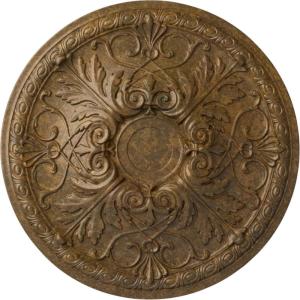 imageEkena Millwork 26OD x 3P Tristan Ceiling Medallion Fits Canopies up to 5 12Rubbed Bronze Metallic Series
