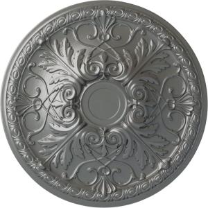 imageEkena Millwork 26OD x 3P Tristan Ceiling Medallion Fits Canopies up to 5 12Silver Metallic Series