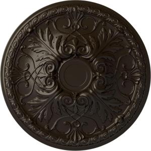 imageEkena Millwork 26OD x 3P Tristan Ceiling Medallion Fits Canopies up to 5 12Stone Hearth Flat Finish