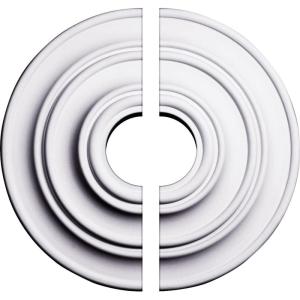 imageEkena Millwork CM13CL203500 13 14OD x 3 12ID x 12P Classic Ceiling Medallion Fits Canopies up to 418 2 Piece