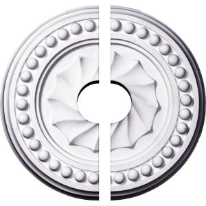 imageEkena Millwork CM15FO203500 15 34OD x 3 12ID x 2P Foster Shell Ceiling Medallion Fits Canopies up to 958 2 PieceSplit