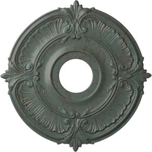 imageEkena Millwork CM18ATSTCDecorative Ceiling Medallions Modeled After Original Historical Patterns amp Designs Smokey Topaz CrackleCloud Burst Crackle Flat Finish