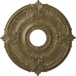 imageEkena Millwork CM18ATSTCDecorative Ceiling Medallions Modeled After Original Historical Patterns amp Designs Smokey Topaz CrackleMississippi Mud Crackle Flat Finish
