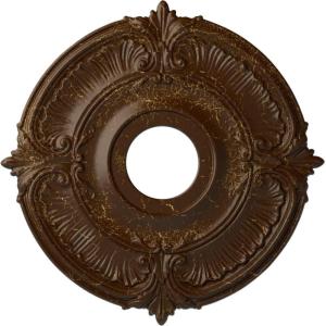 imageEkena Millwork CM18ATSTCDecorative Ceiling Medallions Modeled After Original Historical Patterns amp Designs Smokey Topaz CrackleRoot Beer Crackle Flat Finish