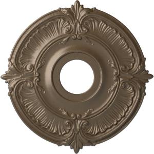 imageEkena Millwork CM18ATSTCDecorative Ceiling Medallions Modeled After Original Historical Patterns amp Designs Smokey Topaz CrackleWarm Silver Metallic Series