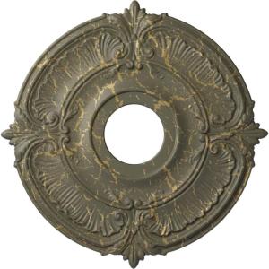 imageEkena Millwork CM18ATSTCDecorative Ceiling Medallions Modeled After Original Historical Patterns amp Designs Smokey Topaz CrackleWitch Hazel Crackle Flat Finish