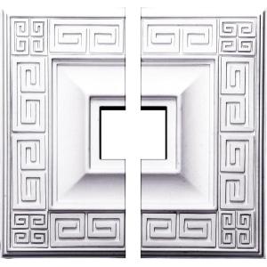 imageEkena Millwork CM18ER2 18W x 18H x 3 12ID x 1 18P Eris Ceiling Medallion Fits Canopies up to 978 2 PieceSplit