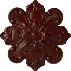imageEkena Millwork CM18KA 18 18Inch OD x 1 12Inch ID x 1 14Inch Katheryn Ceiling MedallionBrushed Mahogany Flat Finish