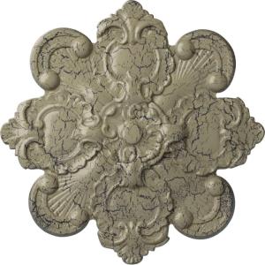 imageEkena Millwork CM18KA 18 18Inch OD x 1 12Inch ID x 1 14Inch Katheryn Ceiling MedallionCastle Stone Crackle Flat Finish