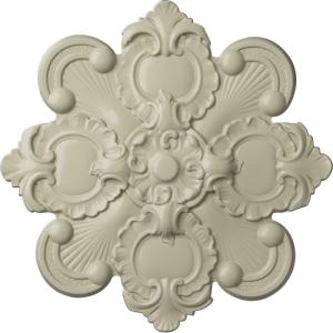 imageEkena Millwork CM18KA 18 18Inch OD x 1 12Inch ID x 1 14Inch Katheryn Ceiling MedallionClear Yellow Flat Finish