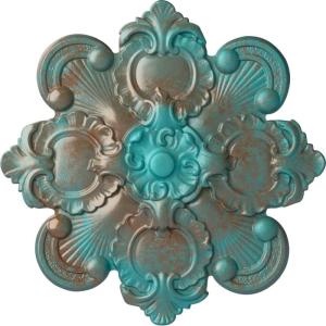 imageEkena Millwork CM18KA 18 18Inch OD x 1 12Inch ID x 1 14Inch Katheryn Ceiling MedallionCopper Green Patina Metallic Series
