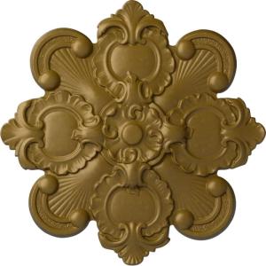imageEkena Millwork CM18KA 18 18Inch OD x 1 12Inch ID x 1 14Inch Katheryn Ceiling MedallionGold Rush Metallic Series