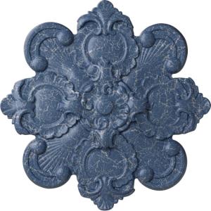 imageEkena Millwork CM18KA 18 18Inch OD x 1 12Inch ID x 1 14Inch Katheryn Ceiling MedallionHandPainted Americana Crackle