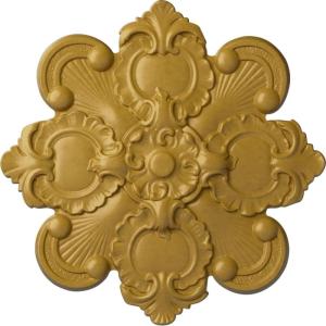imageEkena Millwork CM18KA 18 18Inch OD x 1 12Inch ID x 1 14Inch Katheryn Ceiling MedallionIridescent Gold Metallic Series