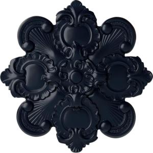 imageEkena Millwork CM18KA 18 18Inch OD x 1 12Inch ID x 1 14Inch Katheryn Ceiling MedallionMidnight Dream Flat Finish