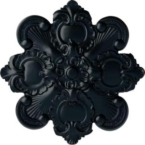 imageEkena Millwork CM18KA 18 18Inch OD x 1 12Inch ID x 1 14Inch Katheryn Ceiling MedallionNight Shade Flat Finish